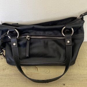 Fossil leather handbag